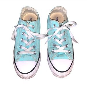 Converse All Star Low Top Teal Sneakers